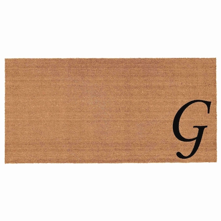 Calloway Mills Monogram Door Mat, Black, Natural, 30 in W x 48 in L 153623048G